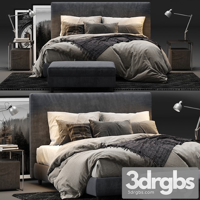 Ikea dunvik bed 2 3dsmax Download - thumbnail 1