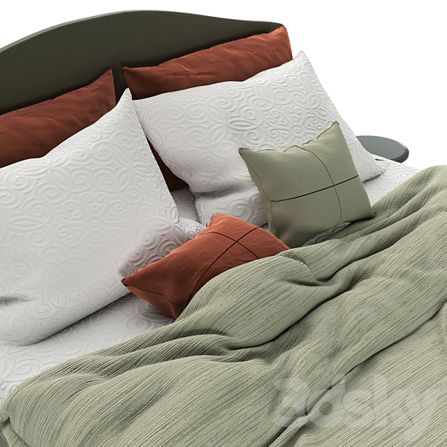 Ikea Hauga Bed Queen set 31 3DS Max Model - thumbnail 5