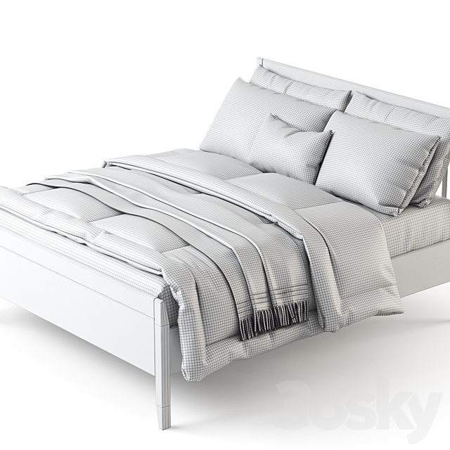 Ikea Idanas Bed 3DS Max Model - thumbnail 2