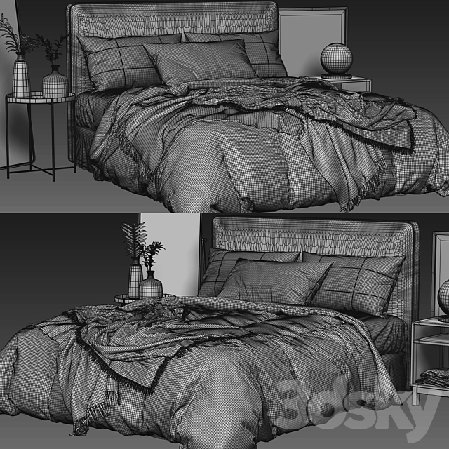 Ikea Lauvik Bed 3DSMax File - thumbnail 3