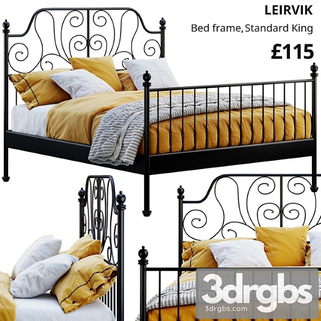 Ikea leirvik bed 2 3dsmax Download - thumbnail 1