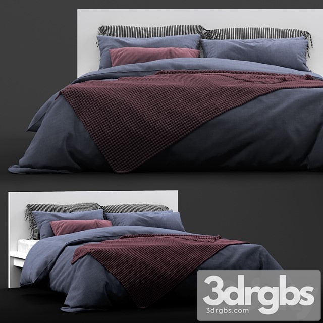 Ikea malm bed_3 2 3dsmax Download - thumbnail 1