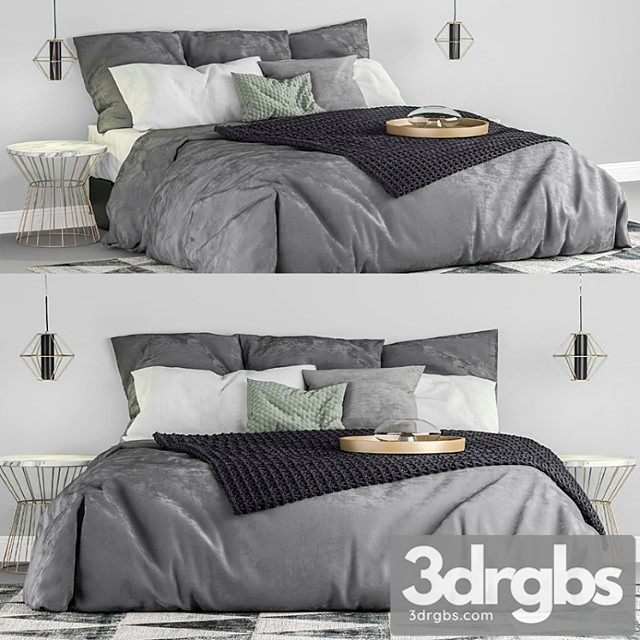 Ikea nordli bed double 2 3dsmax Download - thumbnail 1