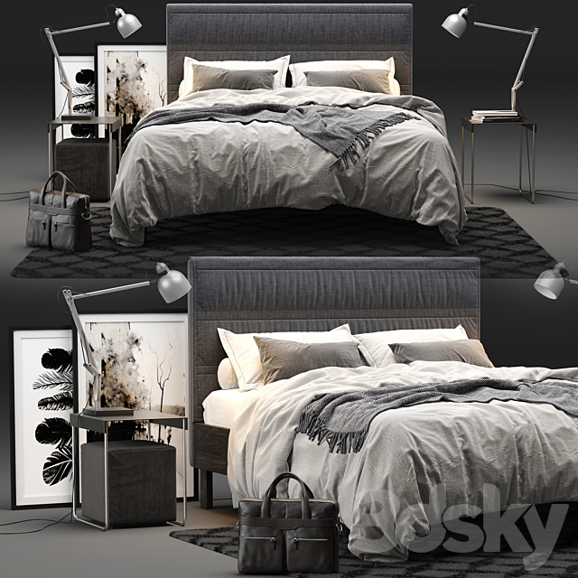 IKEA OPPLAND Bed 3DSMax File - thumbnail 2