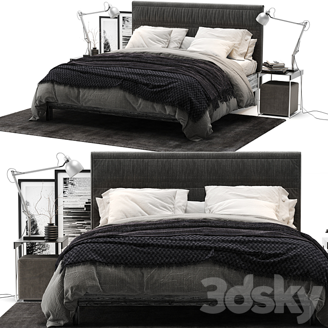 Ikea oppland bed 3DSMax File - thumbnail 1