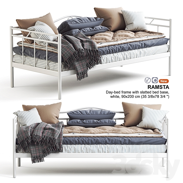 IKEA RAMSTA day-bed couch 3DSMax File - thumbnail 1