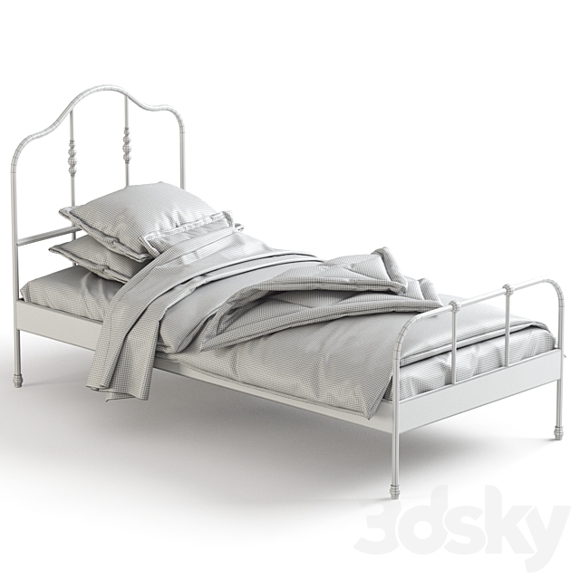 IKEA SAGSTUA Bed 3DSMax File - thumbnail 3