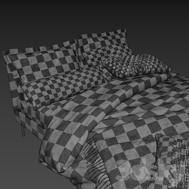 IKEA SLATTUM Bed x Adairs Australia 3DSMax File - thumbnail 2