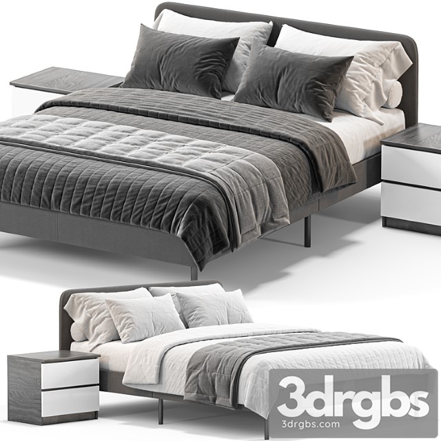 Ikea Slattum Double Bed 22 3dsmax Download - thumbnail 1