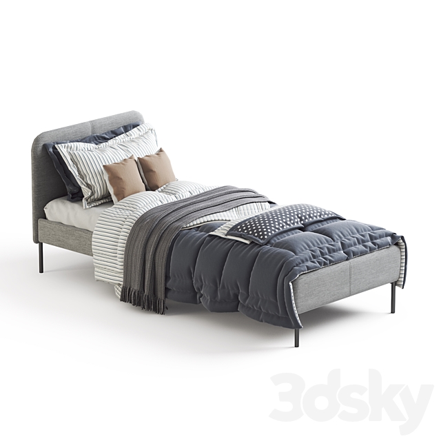 IKEA SLATTUM twin bed 3DSMax File - thumbnail 2