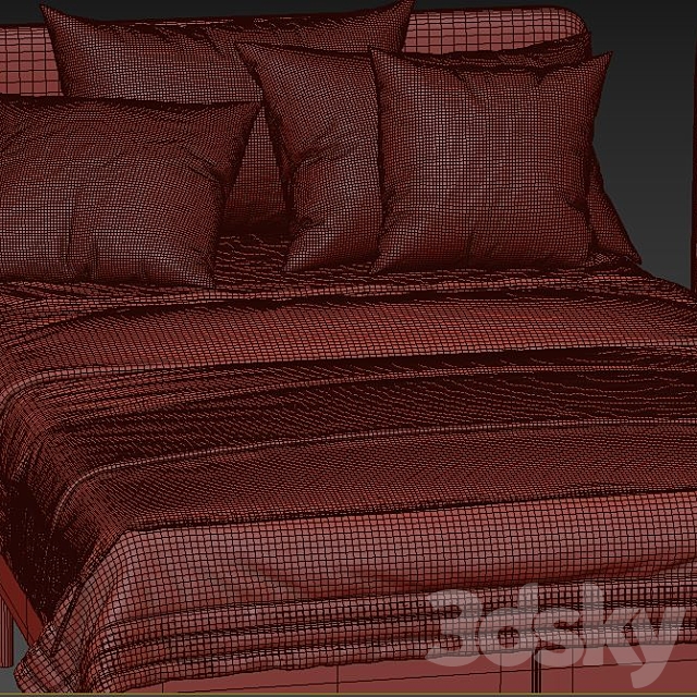 IKEA SLATTUM twin bed 3DSMax File - thumbnail 7