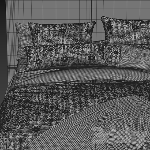 IKEA TOMREFJORD Bed x Adairs Australia 3DSMax File - thumbnail 2