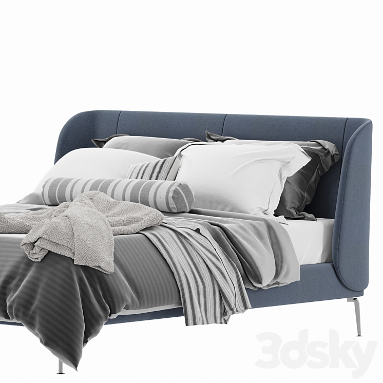 IKEA Tufjord bed 3DS Max Model - thumbnail 2