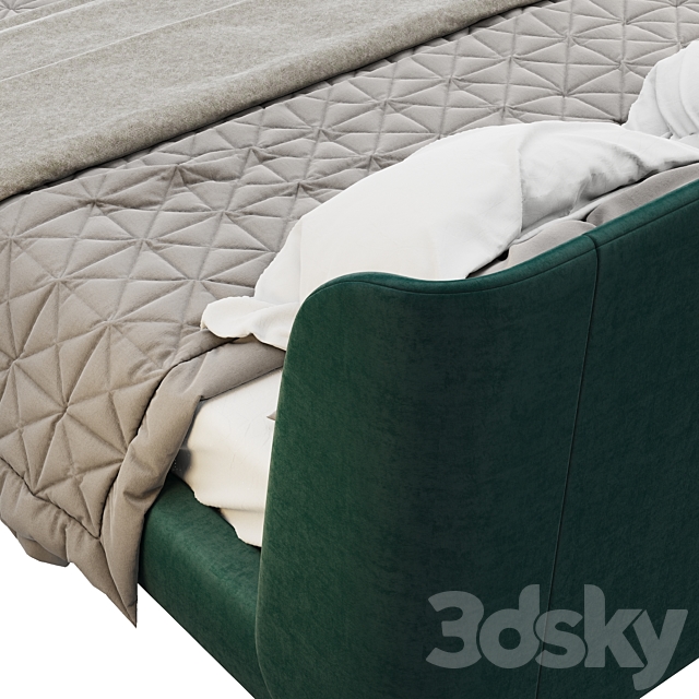 IKEA Tufjord dark green 3DS Max Model - thumbnail 4