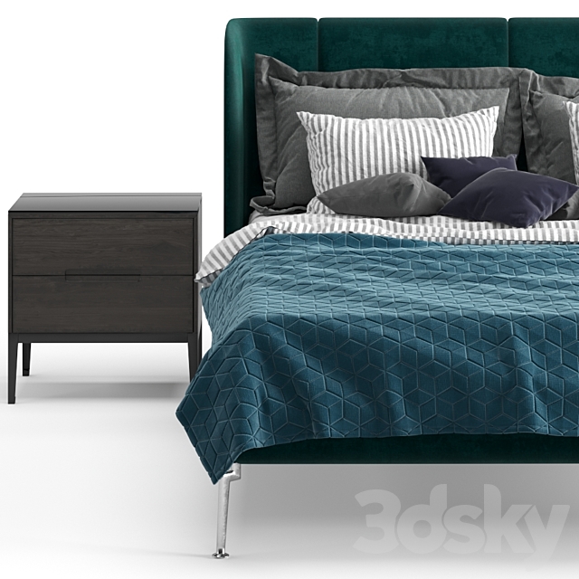 Ikea Tufjord Upholstered Bed 3DSMax File - thumbnail 4