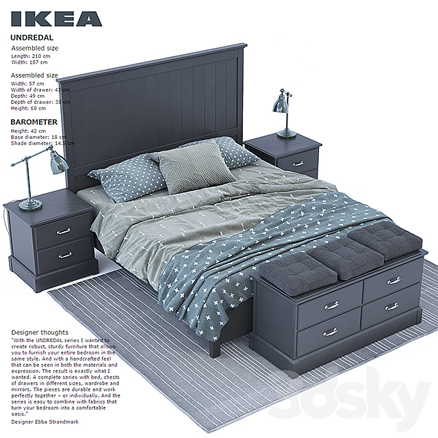 Ikea Undredal 3DSMax File - thumbnail 1