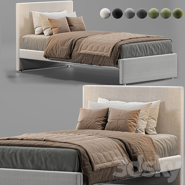 ikea upholsteredbed GLADSTAD IKEA 3DSMax File - thumbnail 1