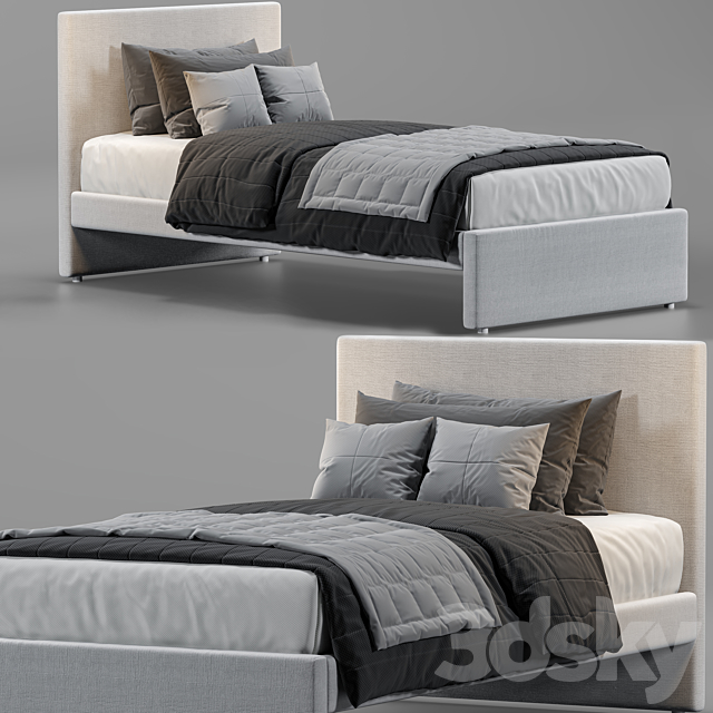 ikea upholsteredbed GLADSTAD IKEA 3DSMax File - thumbnail 2