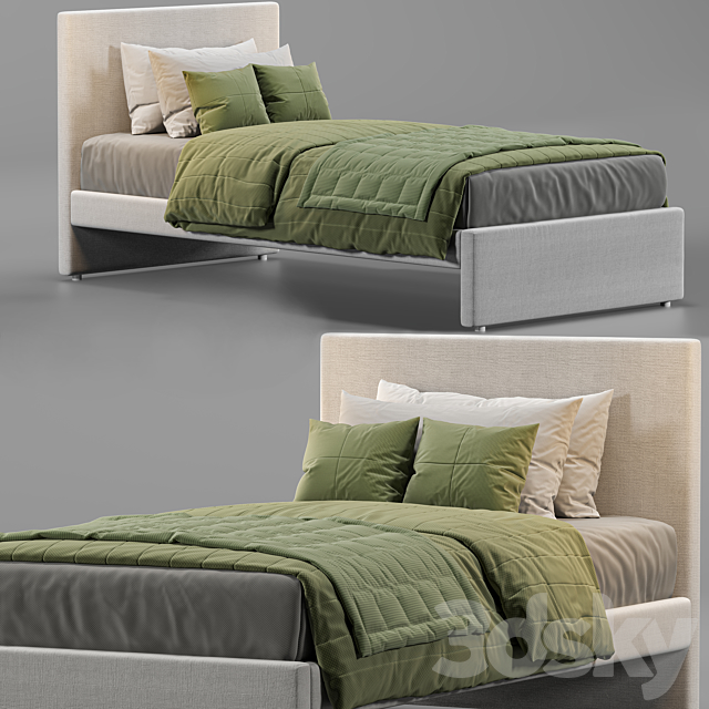 ikea upholsteredbed GLADSTAD IKEA 3DSMax File - thumbnail 3