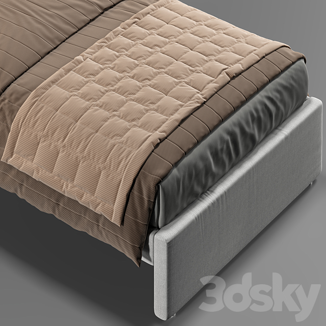 ikea upholsteredbed GLADSTAD IKEA 3DSMax File - thumbnail 4