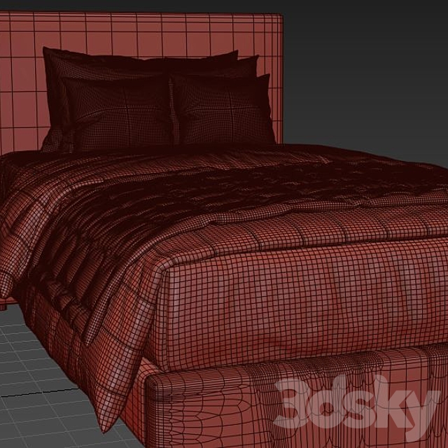 ikea upholsteredbed GLADSTAD IKEA 3DSMax File - thumbnail 6