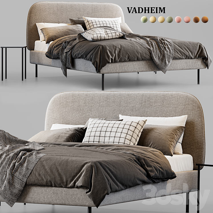 Ikea Wadheim Bed 3DS Max Model - thumbnail 1