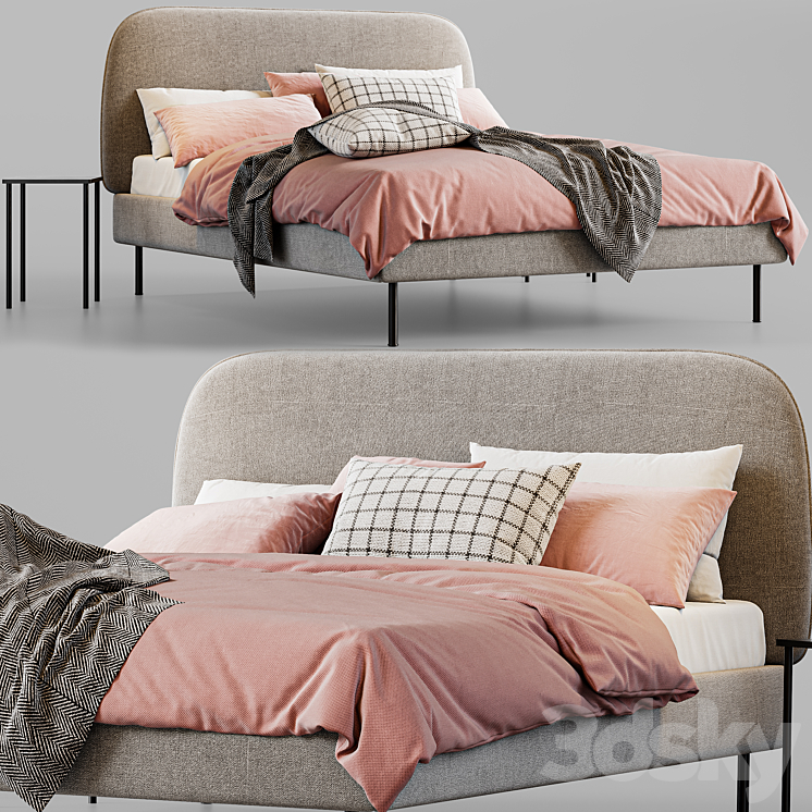 Ikea Wadheim Bed 3DS Max Model - thumbnail 2