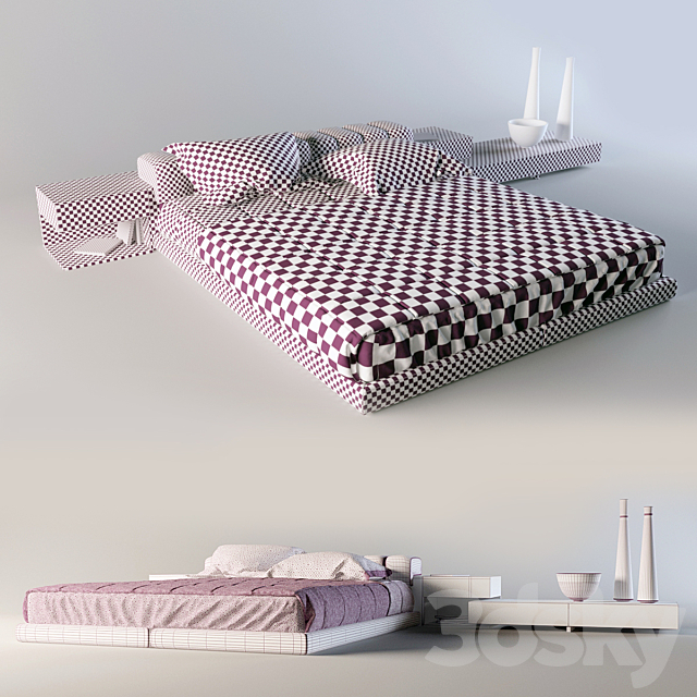 Il Loft Galaxy Bed 3DS Max Model - thumbnail 3