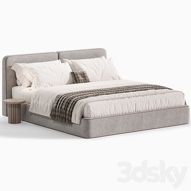 Imole Bed by One Home 3ds Max - thumbnail 2