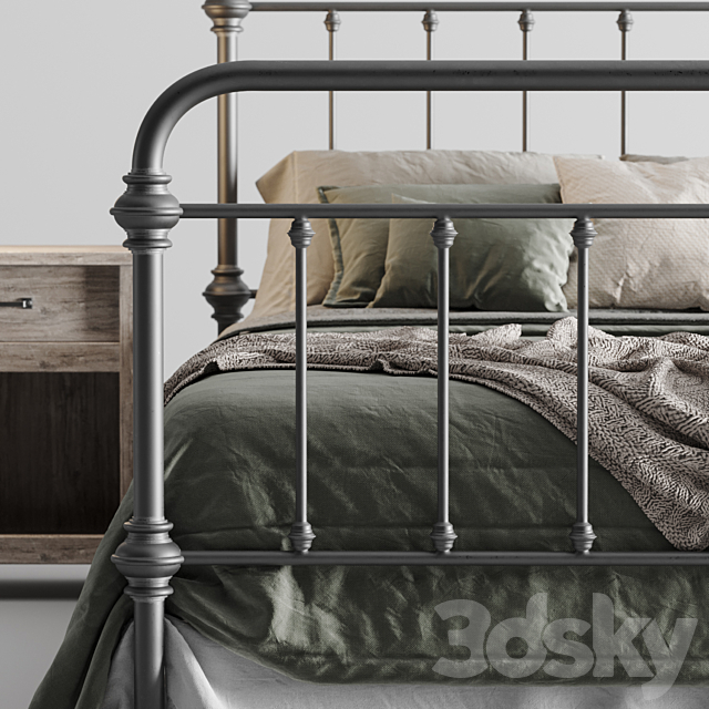 inspire marcie bed 3DSMax File - thumbnail 2