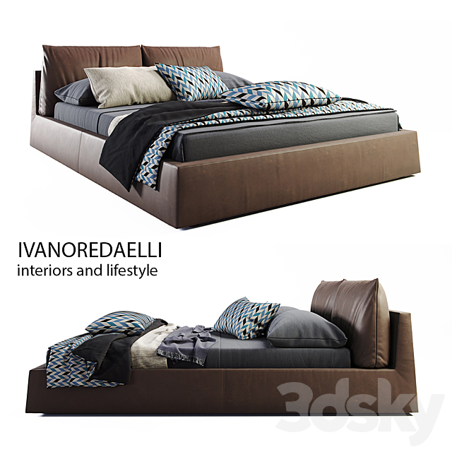 IVANOREDAELLI bed FAJ 3DSMax File - thumbnail 1