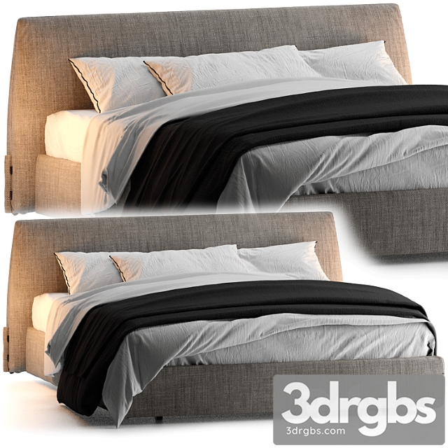 Jacqueline Bed 3dsmax Download - thumbnail 1