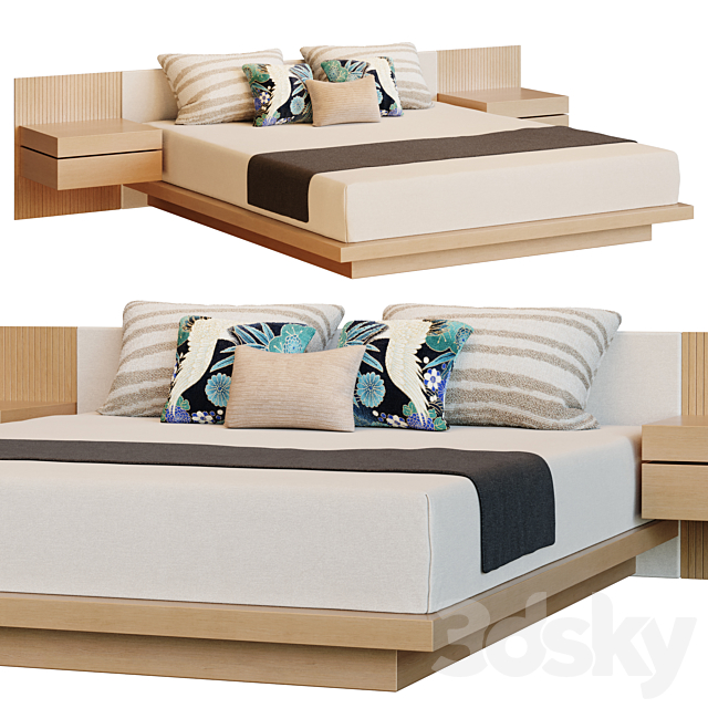 Japanese Bed 3DSMax File - thumbnail 1