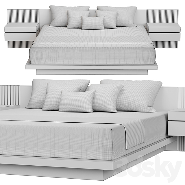 Japanese Bed 3DSMax File - thumbnail 5