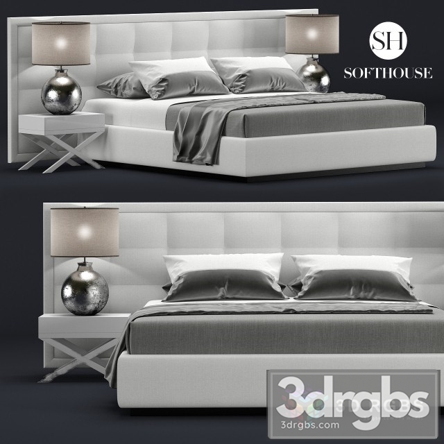 Jazz Moderm Bed 3dsmax Download - thumbnail 1