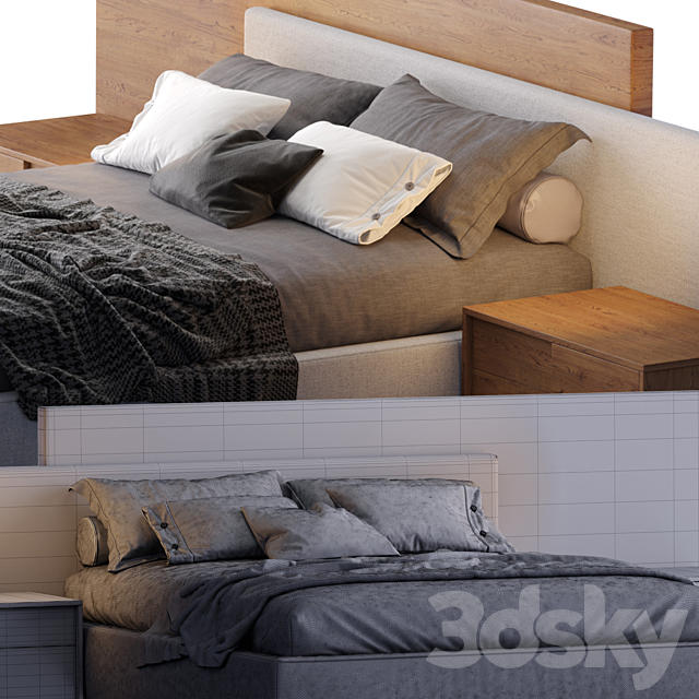 Jesse bed mylove 3DSMax File - thumbnail 3