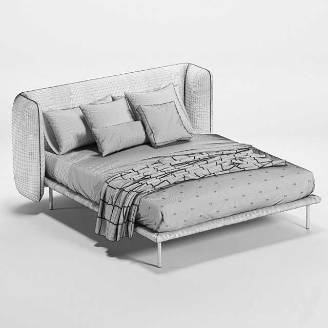 Jill Bed 3DS Max Model - thumbnail 3