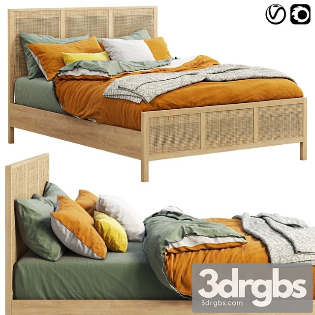 Joybird Florence Bed 3dsmax Download - thumbnail 1