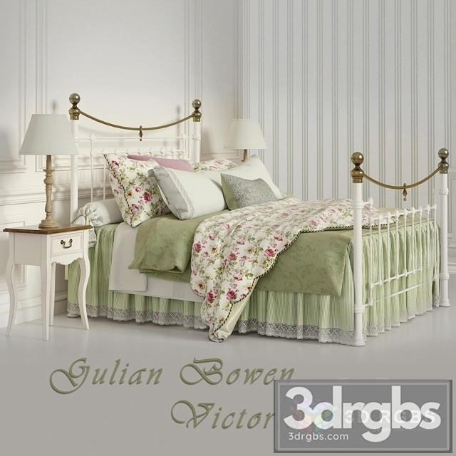 Julian Bowen Victoria Metal Headboard Bed 3dsmax Download - thumbnail 1