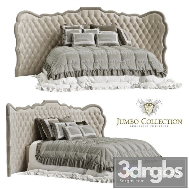 Jumbo Collection Pleasure Bed 3dsmax Download - thumbnail 1