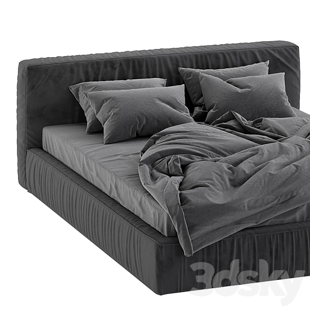 Jupiter slim bed 3DS Max Model - thumbnail 3