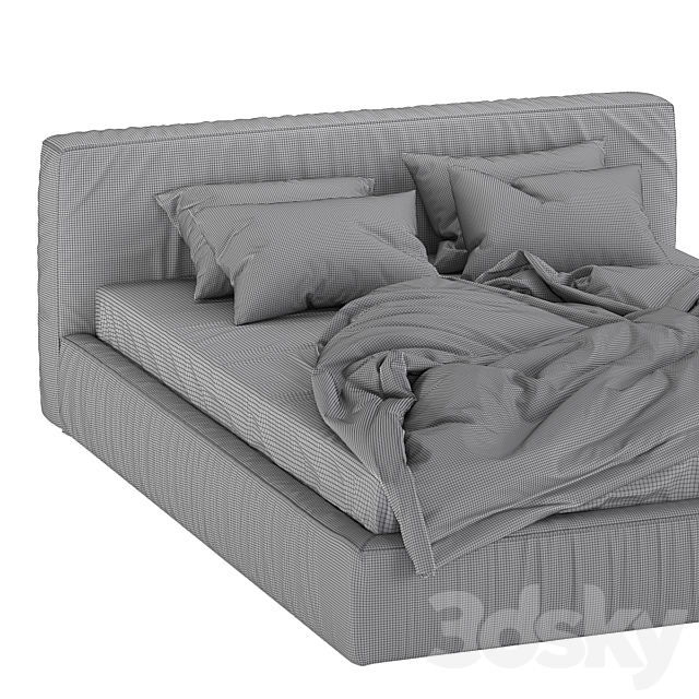 Jupiter slim bed 3DS Max Model - thumbnail 5