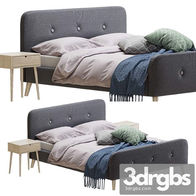 Jysk kongberg bed 2 3dsmax Download - thumbnail 1