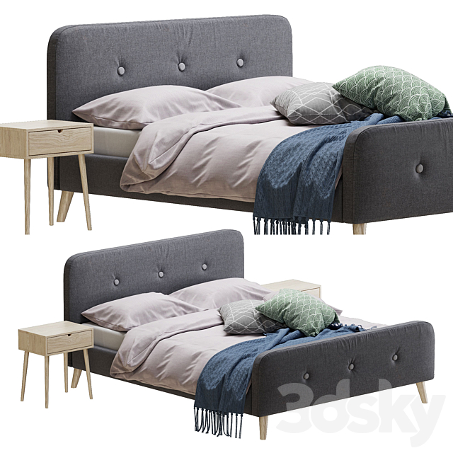 Jysk Kongberg bed 3DSMax File - thumbnail 1