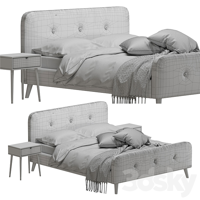 Jysk Kongberg bed 3DSMax File - thumbnail 3