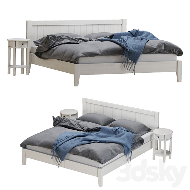 Jysk NORDBY bed 3DS Max Model - thumbnail 2