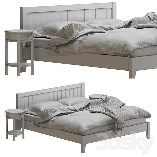 Jysk NORDBY bed 3DS Max Model - thumbnail 3