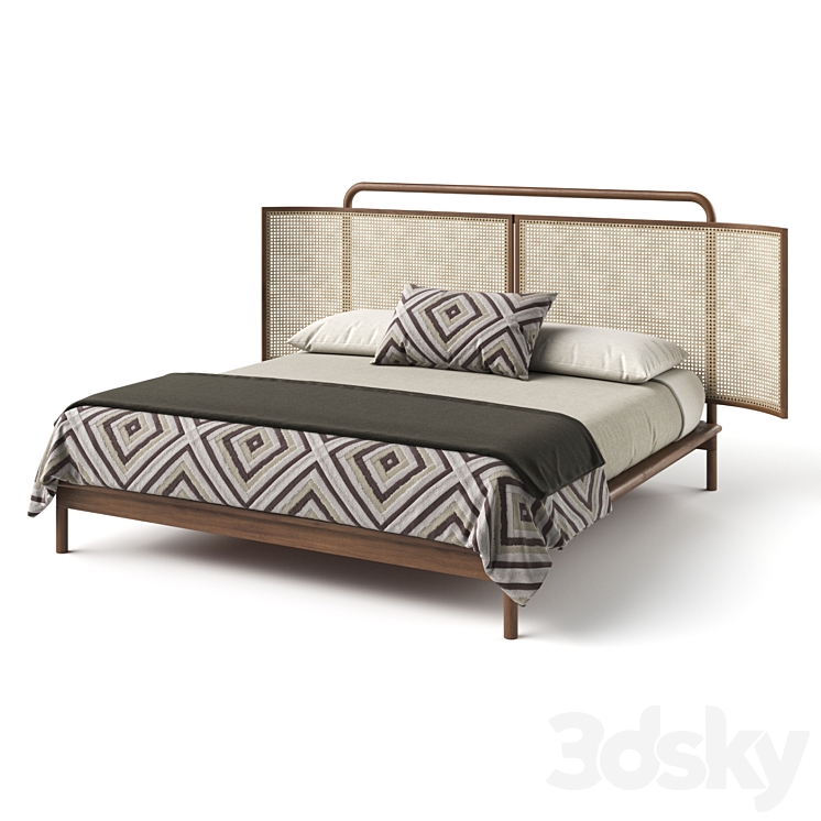 Kalinda Bed 3DS Max Model - thumbnail 1