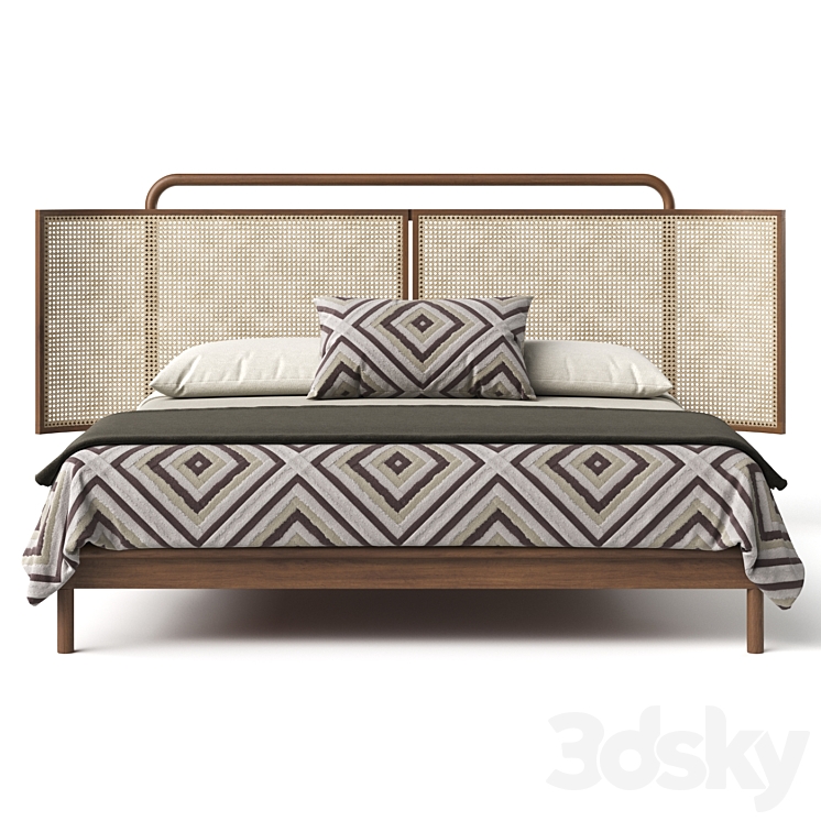 Kalinda Bed 3DS Max Model - thumbnail 2