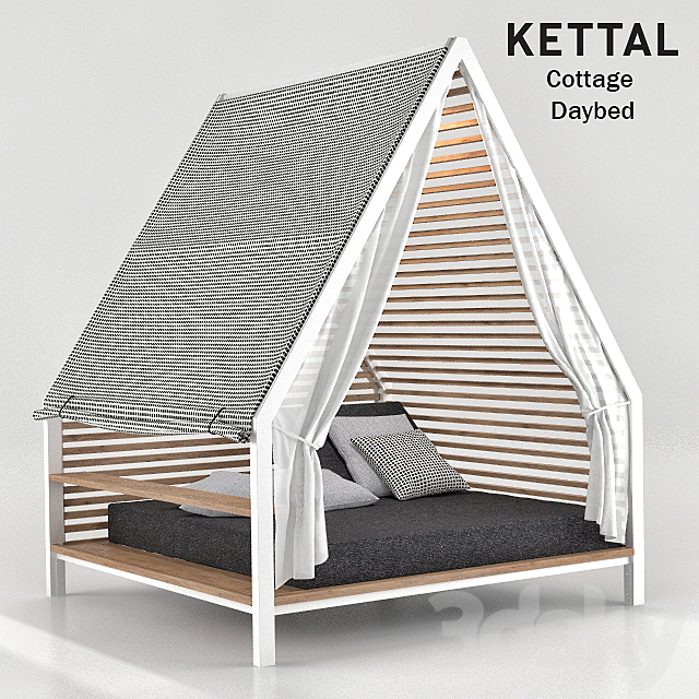 Kettal Cottage Daybed 3DS Max Model - thumbnail 1